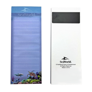 SeaWorld Magnetic Notepad front and back