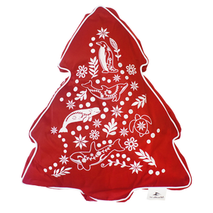 Nordic Christmas Tree Advent Pillow