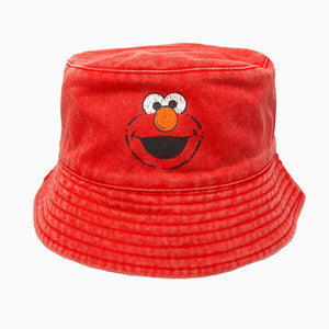 Sesame Street Elmo Mineral Wash Reversible Youth Bucket Hat outside
