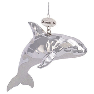 SeaWorld Silver Orca Ornament