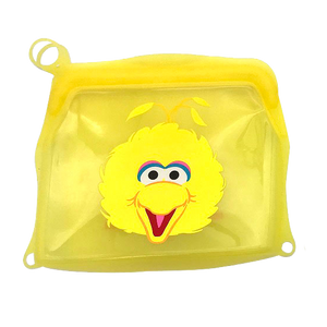 Sesame Street Big Bird Small Reusable Silicone Bag front