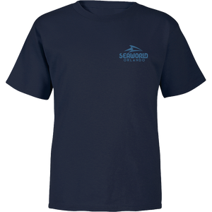 SeaWorld Greetings From Orlando Blue Toddler Boy Tee front