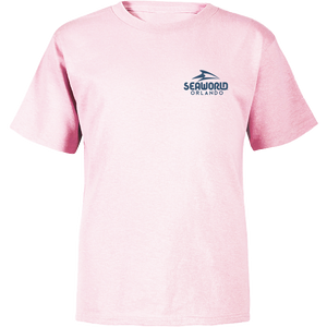 SeaWorld Greetings From Orlando Pink Toddler Girl Tee front