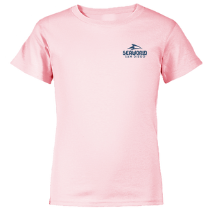 SeaWorld Greetings From San Diego Pink Youth Girl Tee front
